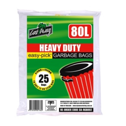 Picture of Garbage Bag Heavy Black 80L