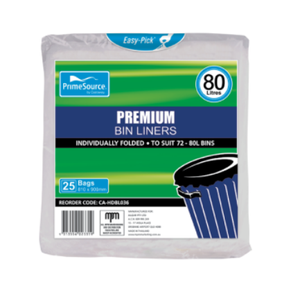 Picture of Garbage Bag Clear 900x810 Jumbo 72-80L