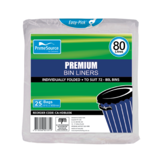 Picture of Garbage Bag Clear 900x810 Jumbo 72-80L