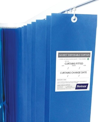 Picture of Haines Disposable Medical Curtains 4.5 X 2m - Blue