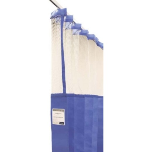 Picture of Curtains Disposable 4.5 X 2.3m Blue Mesh