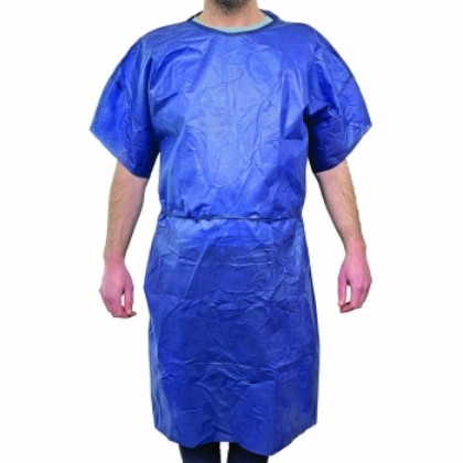 Picture of Disposable Economy Patient Gown X-Large Dark Blue