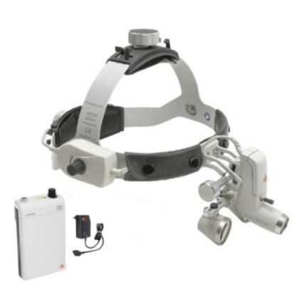 Picture of HEINE ML4 LED HeadLight Kit With Loupes - MPack + Plug-in Transformer 2.5x /420mm