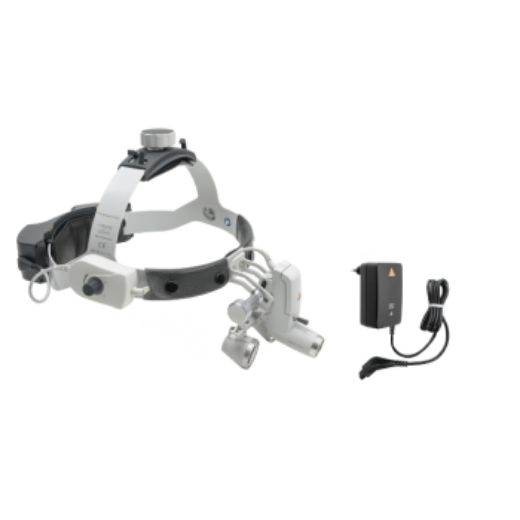 Picture of HEINE HR 2.5x 420mm Binocular Loupes With ML4 LED Headlight Kit With MPack UNPLUGGED