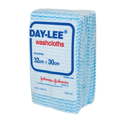Picture of Daylee Washcloths 32 X 30cm Blue/white