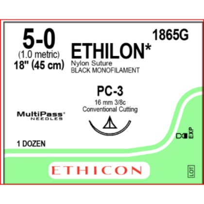 Picture of Ethilon 5/0 PC-3 45cm