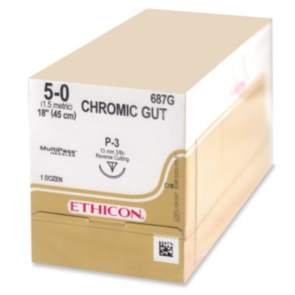 Picture of Catgut Chromic 5-0 13mm P-3 45cm