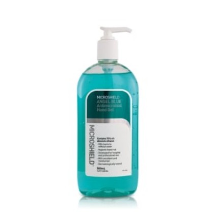 Picture of Microshield Angel Blue Antimicrobial Hand Gel - 500ml Pump