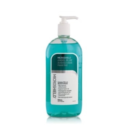 Picture of Microshield Angel Blue Antimicrobial Hand Gel - 500ml Pump
