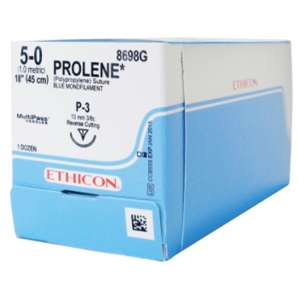 Picture of Prolene 5-0 13mm P-3 45cm Blue Suture