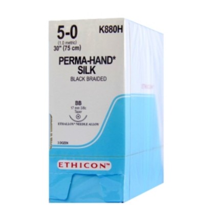 Picture of Silk Black 5-0 BB 75cm