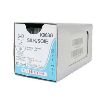 Picture of Silk Black 3-0 V-7 45cm