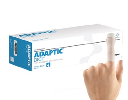 Picture of Adaptic Digit Small Non-Adhesive Dressing Finger 2cm
