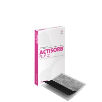 Picture of Actisorb Plus 25 Charcoal With Silver 19cmx10.5cm