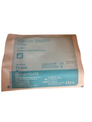 Picture of Multigate Gauze Squares 7.5 X 7.5cm Pack Of 5 Sterile