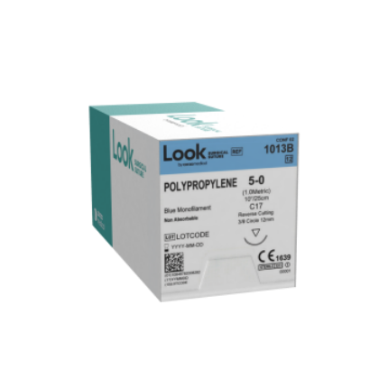 Picture of Look Polypropylene 6-0 13mm Precision Reverse Cutting 45cm C3 Blue