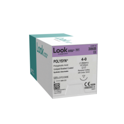 Picture of Look Polysyn 4-0 19mm Precision Reverse Cutting 45cm PC31 Undyed