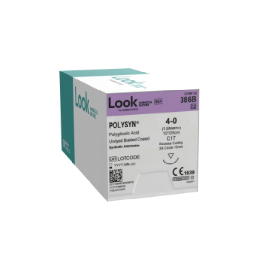 Picture of Look Polysyn 4-0 19mm Precision Reverse Cutting 45cm PC31 Undyed