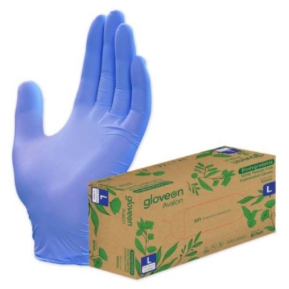 Picture of Avalon Biodegradable Nitrile Powder-Free Exam Gloves - Large
