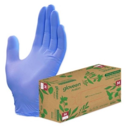 Picture of Avalon Biodegradable Nitrile Powder-Free Exam Gloves - Medium
