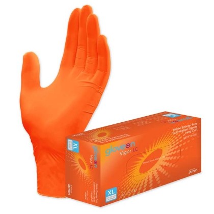 Picture of Vigor Nitrile Exam Gloves Powder Free Long Cuff X-Large