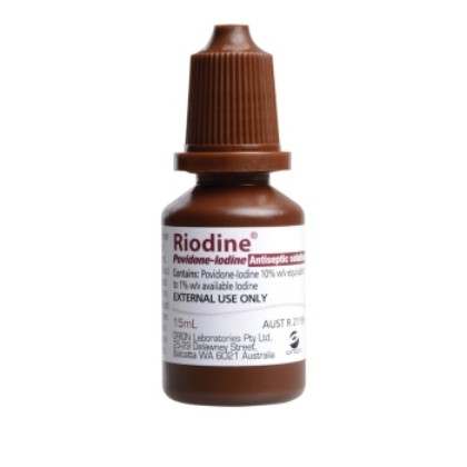 Picture of Riodine Povidone-Iodine Antiseptic Solution 10% 15ml