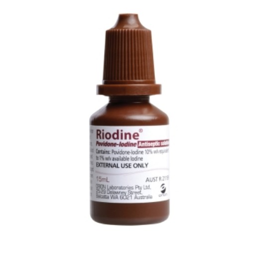 Picture of Riodine Povidone-Iodine Antiseptic Solution 10% 15ml