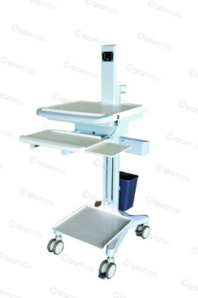Picture of Computer Workstation Trolley With Printer Shelf
