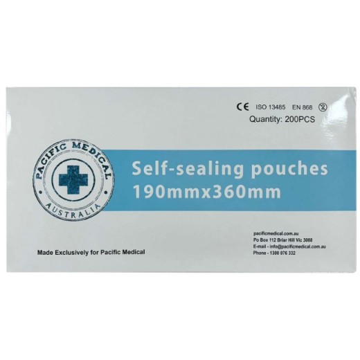 Picture of Autoclave Pouch 190 X 360mm Self Seal Pacific