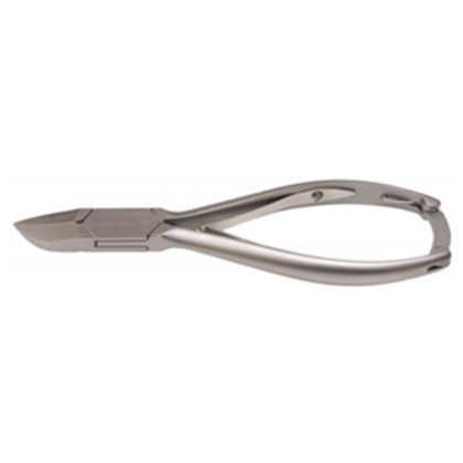 Picture of Nail Nipper Curved Jaw Box-Joint Double Spring Plain Handle With Lock Satin Finish14Cm