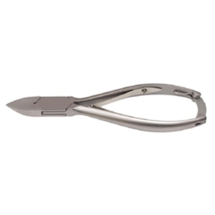 Picture of Nail Nipper Straight Jaw Box-Joint Double Spring Plain Handle With Lock Satin Finish14Cm