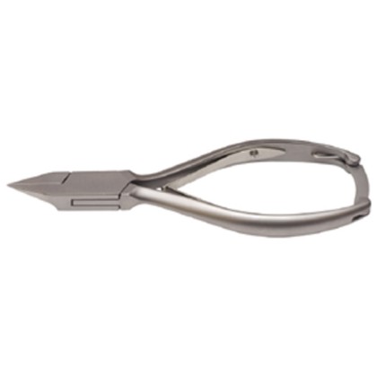 Picture of Nail Nipper Extra Fine Jaw Box-Joint Double Spring Plain Handle With Lock Satin Finish 13.5Cm