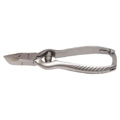 Picture of Nail Nipper Barrel Spring Lap-Joint Double Spring Plain Handle With Lock Satin Finish 13.5Cm