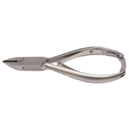 Picture of Nail Nipper Straight Jaw Box-Joint Plain Handle With Lock Double Spring Satin Finish 14Cm T.C