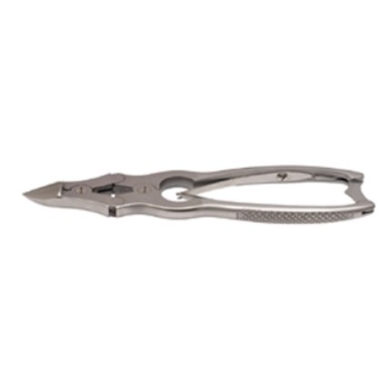 Picture of Double Action Nail Nipper Curved Jaw Box-Joint Printed Handle With Lock Double Spring Satin Finish 15Cm