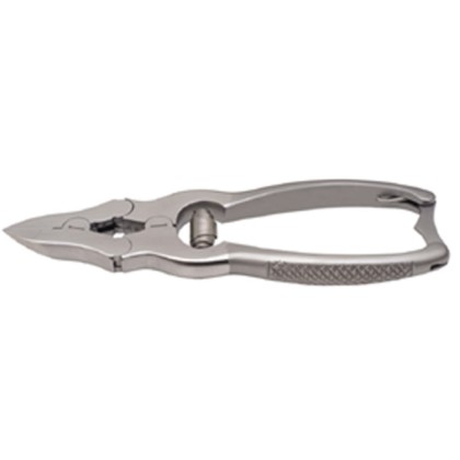 Picture of Double Action Nail Nipper Straight Jaw Box-Joint Printed Handle With Lock Barrel Spring Satin Finish 15Cm
