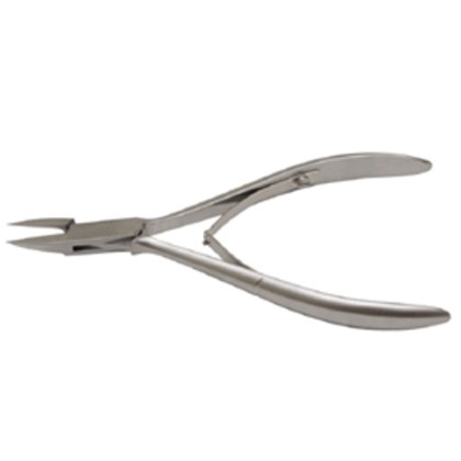 Picture of Ingrown Nail Nipper Slim Jaw Box-Joint Double Springed Plain Handle Satin Finish 13Cm