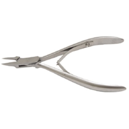 Picture of Nail Splitter Forcep Reduced Jaw Box-Joint Double Spring Plain Handle Satin Finish 15Cm