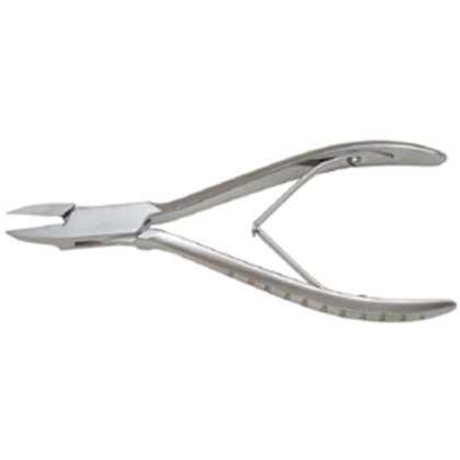 Picture of Ingrown Nail Nipper Slim Jaw Box-Joint Double Spring Plain Handle Satin Finish 13Cm