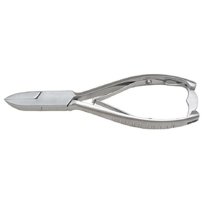 Picture of Nail Nipper Straight Jaw Box-Joint With Lock Double Spring Plain Handle Satin Finish 14Cm