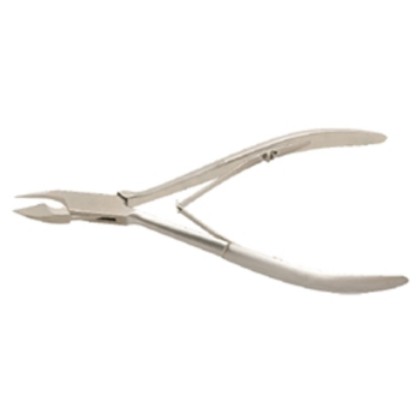 Picture of Cuticle Nipper Box-Joint Plain Handle Satin Finish Double Spring 10.5Cm Jaw 6Mm