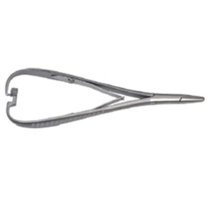 Picture of Mathieu Needle Holder With T.C Carbide Inserts Satin Finish 14Cm