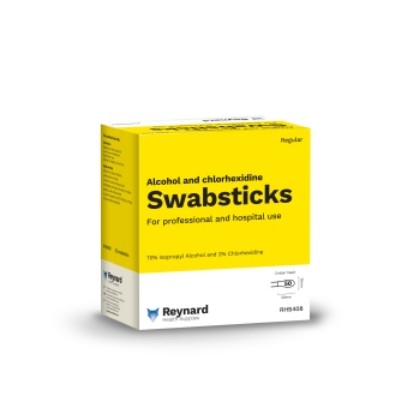 Picture of Swabstick Pads 70% Alcohol 2% Chlorhexidine