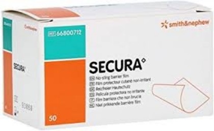 Picture of Secura No Sting Barrier Film Wipes