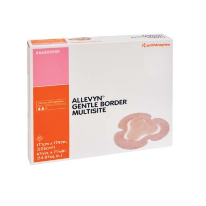 Picture of Allevyn Gentle Border Dressing Multisite 17.1 X 17.9cm