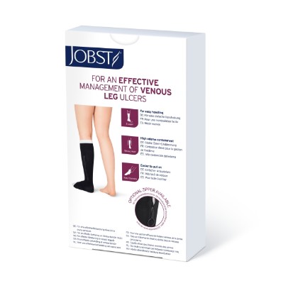 Picture of Jobst UlcerCare Kit Knee High Zip Left Closure Medium Beige Pack
