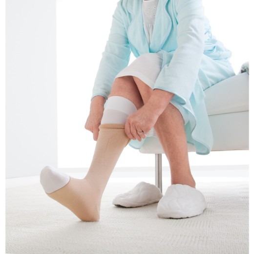 Picture of Jobst UlcerCare Kit Knee High Zip Left Closure Medium Beige Pack