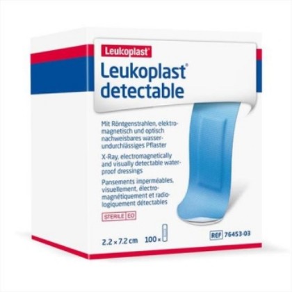 Picture of Leukoplast Detectable Dressing 22mm X 72mm Blue Sterile