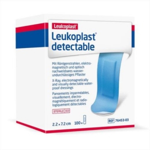Picture of Leukoplast Detectable Dressing 22mm X 72mm Blue Sterile