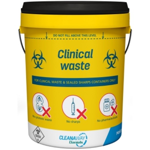 Picture of Clinical Waste Pail 20L Yellow